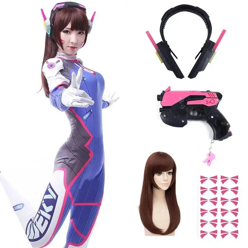 Anime Woman Jumpsuit Tights Dv - Dva Cosplay Prop ulasan dan harga
