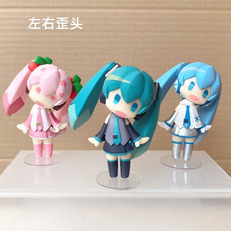 10CM Anime Figure Hatsune Miku - Cosplay Prop Building ulasan dan harga