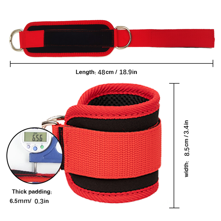 Fitness Ankle Straps Adjustabl - D Ring Strap ulasan dan harga