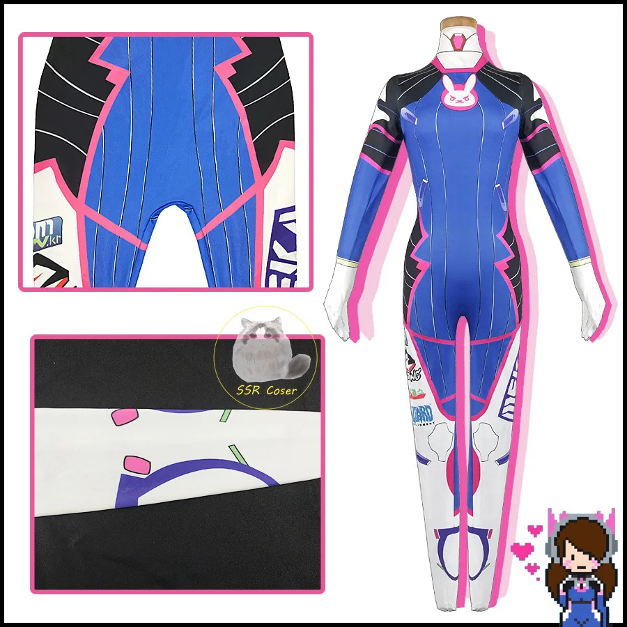 Dva Cosplay Costume Bodysuit Z - Dva Cosplay Prop ulasan dan harga