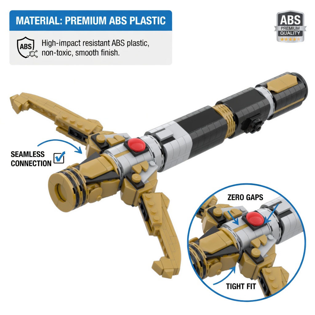 Sci-Fi Energy Sword Hilt MOC B - Cosplay Prop Building ulasan dan harga