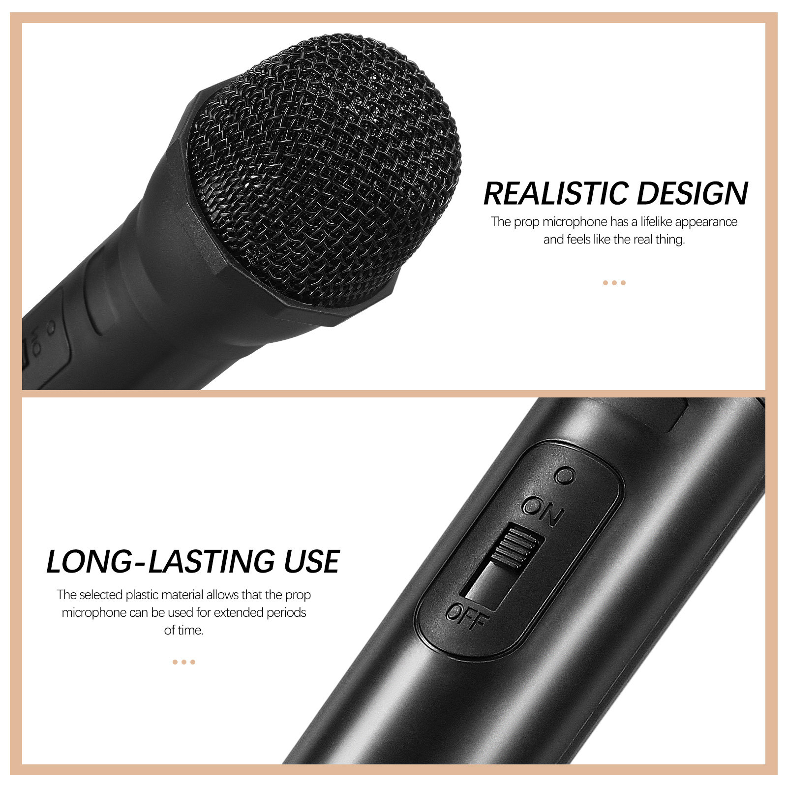 Lightweight Realistic Prop Mic - Cosplay Prop Building ulasan dan harga
