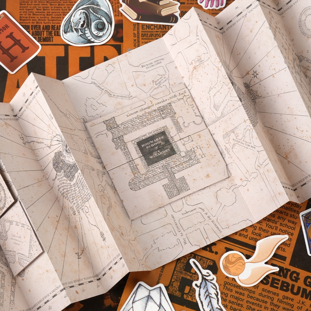 1PC Map Of The Marauder's Scho - Prop De Cosplay ulasan dan harga